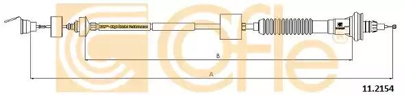 Трос зчеплення 112154 COFLE