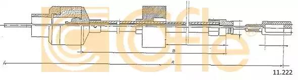 Тросовий привод, привод зчеплення 11222 COFLE