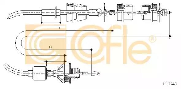 Тросовий привод, привод зчеплення 112243 COFLE