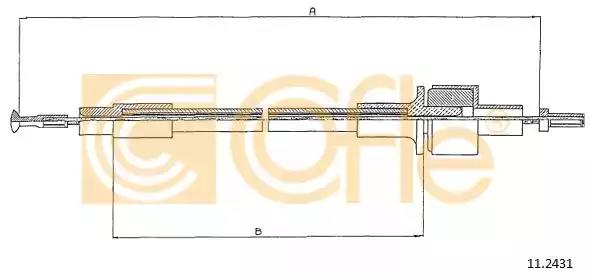 Трос зчеплення 112431 COFLE
