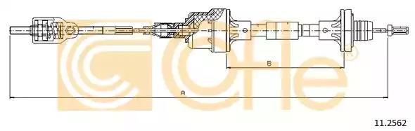 Трос управление сцеплением 112562 COFLE