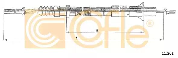 Тросовий привод, привод зчеплення 11261 COFLE