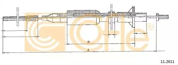 Трос зчеплення opel omega 2.3dtd 112611 COFLE