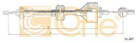 Тросовий привод, привод зчеплення 11287 COFLE