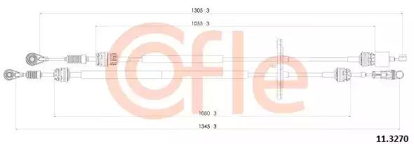 Трос ступенчатая коробка передач 113270 COFLE