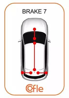 Трос ручного гальма зад. правдовга база ford custom 13- 115348 COFLE