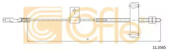Трос стояночная тормозная система 115565 COFLE