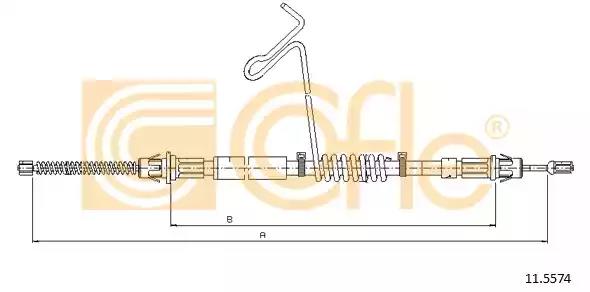 Тросовий привод, стоянкове гальмо 115574 COFLE