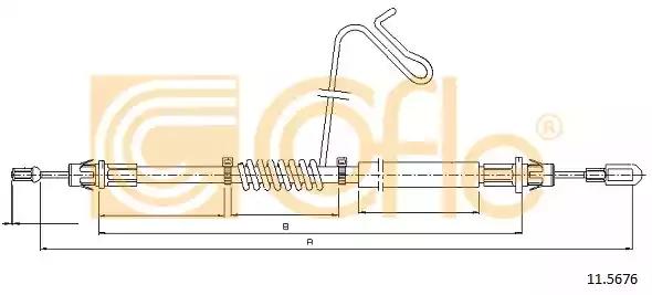 Трос ручника 115676 COFLE