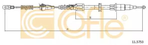 Трос ручника 115753 COFLE