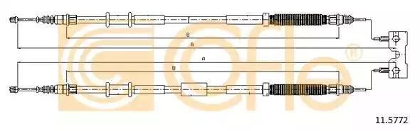 Тросовий привод, стоянкове гальмо 115772 COFLE