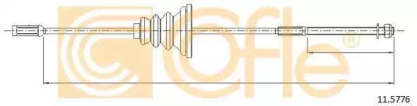 Трос стояночная тормозная система 115776 COFLE