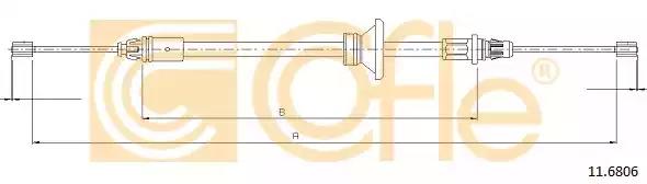 Трос ручника 116806 COFLE