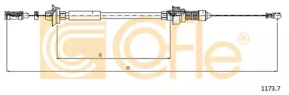 Трос газу fiat ducato 25 94- 11737 COFLE