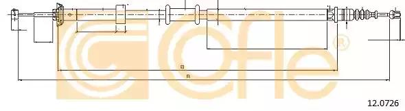 Тросовий привод, стоянкове гальмо 120726 COFLE
