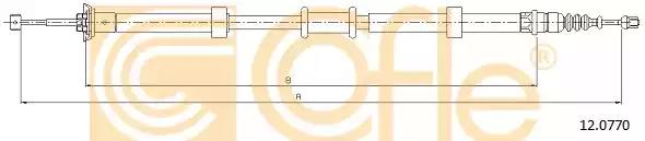 Трос стояночная тормозная система 120770 COFLE