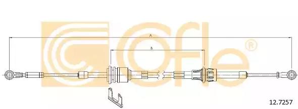 Трос ступенчатая коробка передач 127257 COFLE