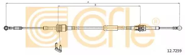 Тросовий привод, коробка передач 127259 COFLE