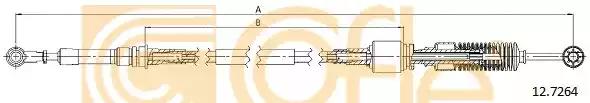 Трос ступенчатая коробка передач 127264 COFLE