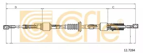 Трос ступенчатая коробка передач 127284 COFLE