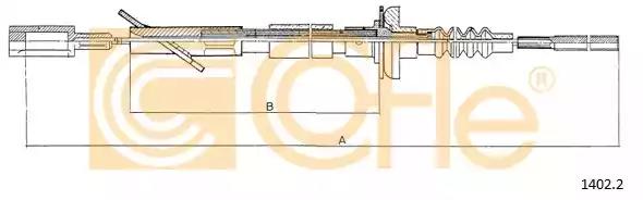 Трос управление сцеплением 14022 COFLE