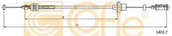 Тросик газа 14037 COFLE