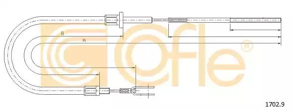 Трос зчеплення 17029 COFLE