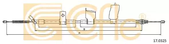 Трос ручника 170325 COFLE