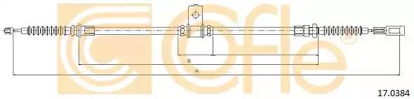 Тросовий привод, стоянкове гальмо 170384 COFLE