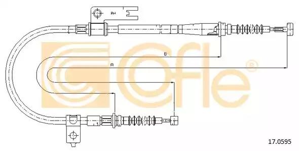 Трос ручника 170595 COFLE