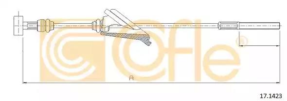 Тросовий привод, стоянкове гальмо 171423 COFLE