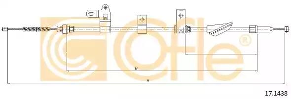 Трос ручника 171438 COFLE
