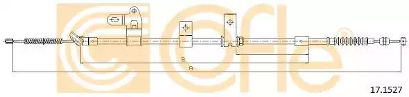 Трос стояночная тормозная система 171527 COFLE