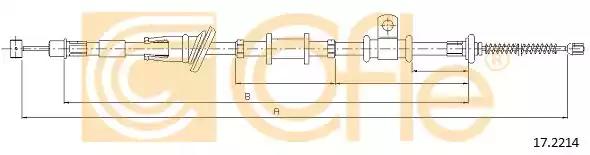 Трос стояночная тормозная система 172214 COFLE