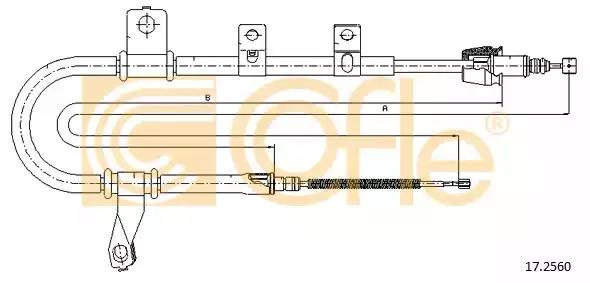 Тросовий привод, стоянкове гальмо 172560 COFLE