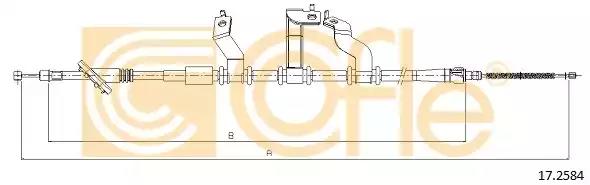 Трос стояночная тормозная система 172584 COFLE