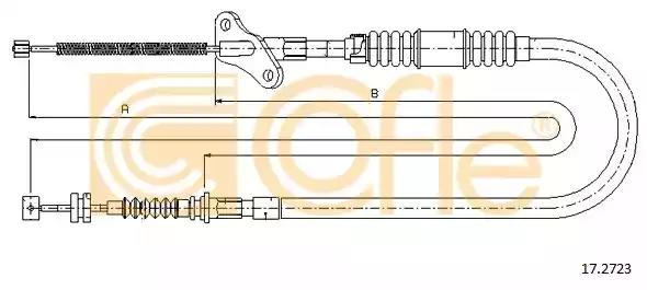 Тросовий привод, стоянкове гальмо 172723 COFLE