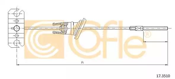 Тросовий привод, стоянкове гальмо 173510 COFLE