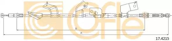 Трос стояночная тормозная система 174215 COFLE