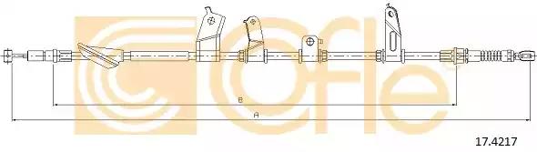 Тросовий привод, стоянкове гальмо 174217 COFLE