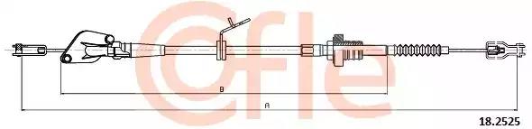 Linka sprzęgła hyundai i10 07-16 182525 COFLE