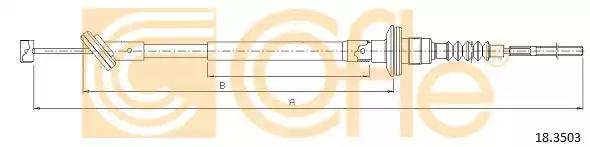 Трос управление сцеплением 183503 COFLE
