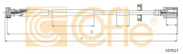 Трос привода спідометра S07017 COFLE