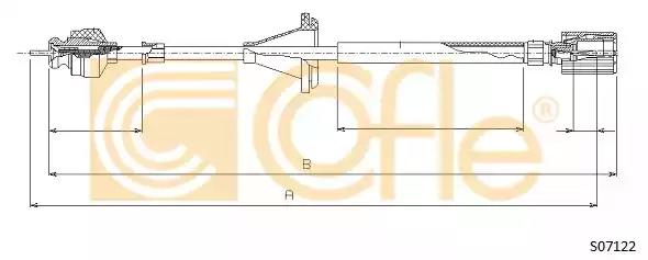 Тросик спидометра S07122 COFLE