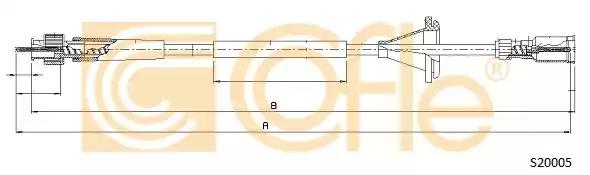Трос привода спідометра S20005 COFLE