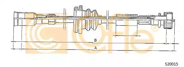 Трос привода спідометра S20015 COFLE