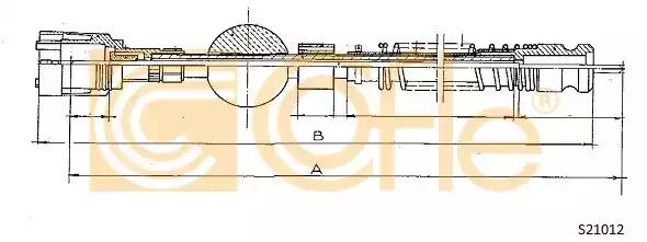 Трос привода спідометра S21012 COFLE
