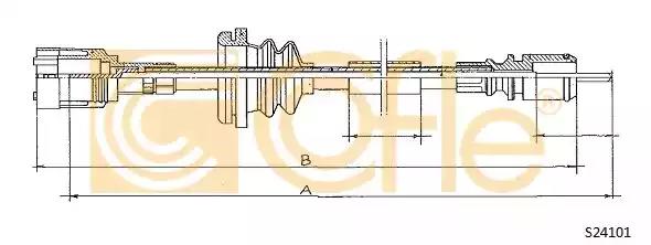 Трос спідометра S24101 COFLE