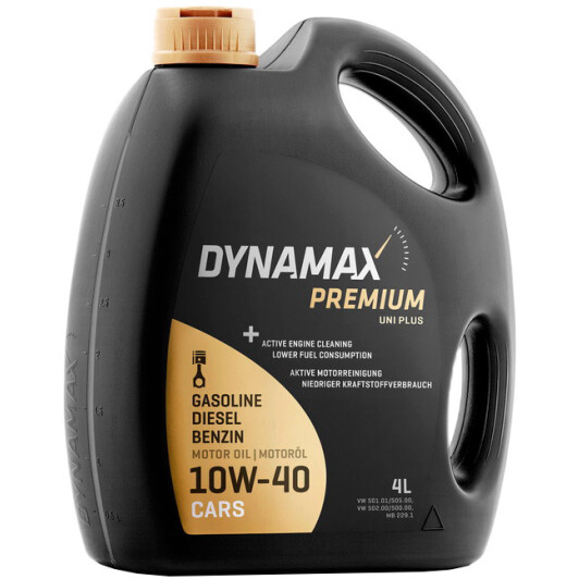 Масло моторне dynamax uni plus 10w40 4l 501893 DYNAMAX