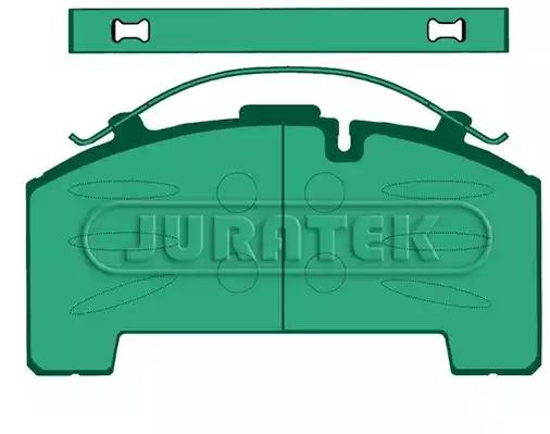 Комплект гальмівних накладок, дискове гальмо JCP2002 JURATEK